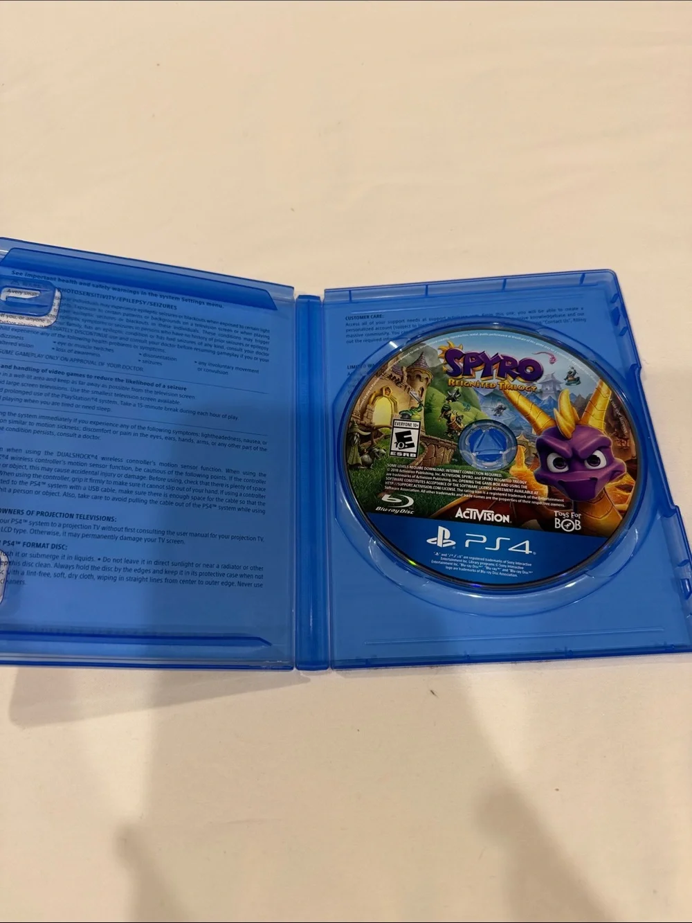 Sony PS4 Spyro Reignited Trilogy - Purple & Gold Cover